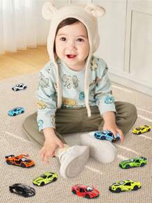 1/43 Alloy Toy Car Model With Regenerative Function, Capable Of Opening Doors And Racing Cars, Suitable For Christmas And Birthday Gifts For Children Aged 3 And Above,Back To School - Multicolor - View 2