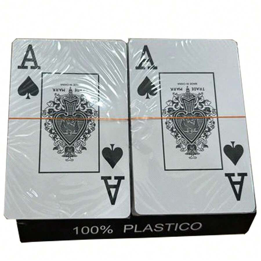 Laminated Playing Cards Set 2 Sets Of 54 Cards Waterproof 100 Plastic