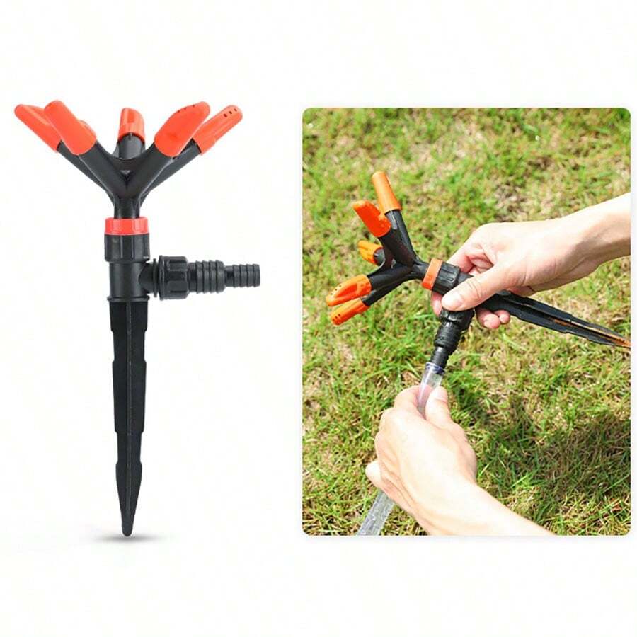 360 Degree Rotating Sprinkler Head Auto Watering Irrigator, Garden Lawn