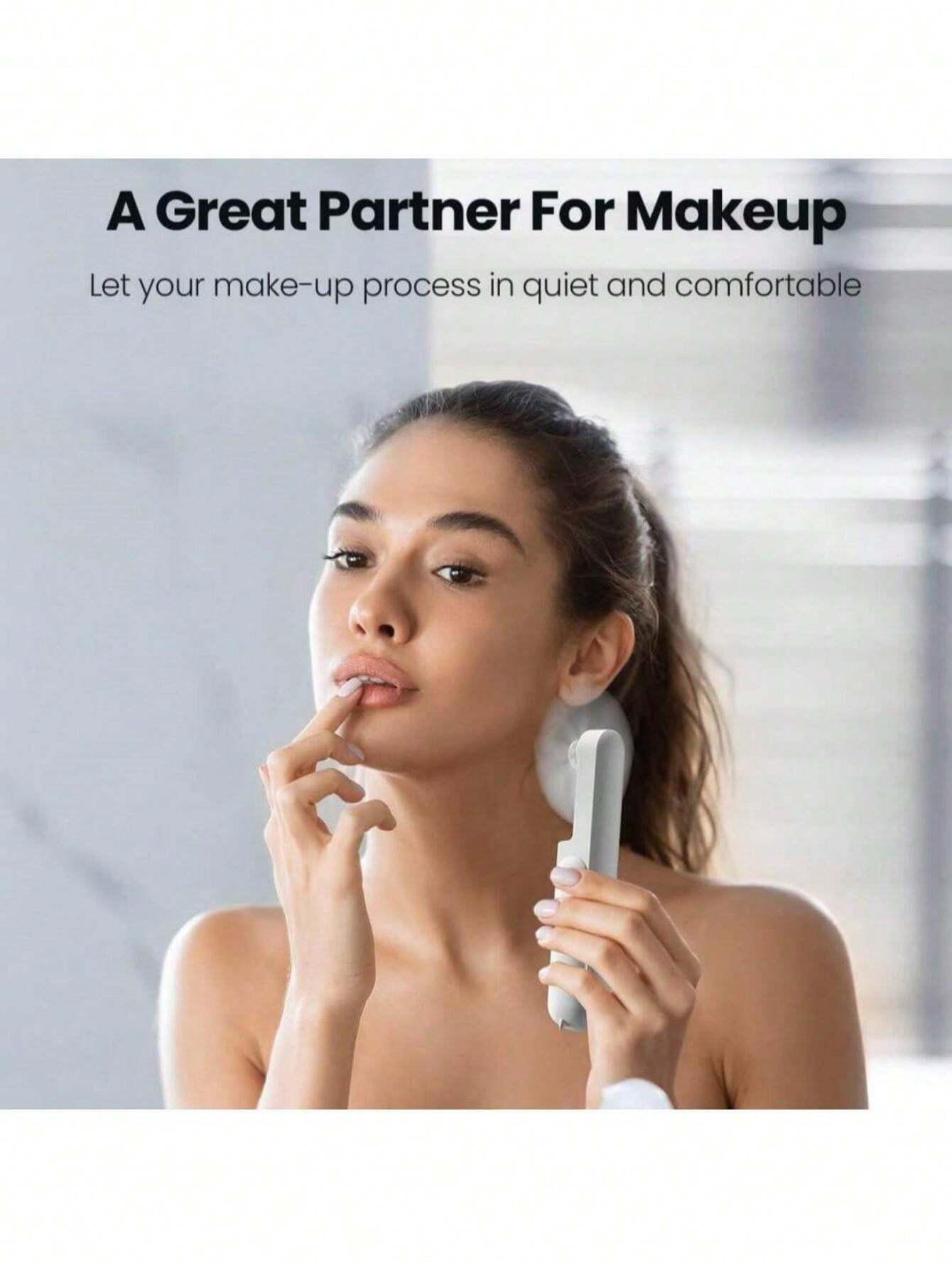 Mini Handheld Foldable Electric Fan, Student Dorm Desk Fan, Power Bank