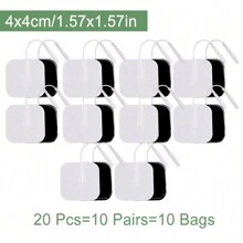 各种尺寸电极垫 2mm 针连接器替换凝胶垫 高品质 EMS 按摩贴片 适用于 TENS 装置 无纺布肌肉刺激器 最优价格 - 彩色 - 查看 13