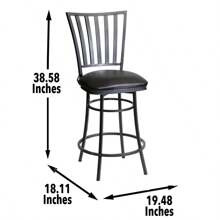 Stellan - Swivel Counter Stool - Black
