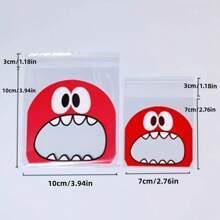 100/50 chiếc Túi đựng kẹo họa tiết hoạt hình màu ngẫu nhiên, Túi đựng quà tiệc cưới, Đồ dùng học tập, Túi đựng thực phẩm thích hợp đựng kẹo, sô cô la, bánh quy - màu sắc ngẫu nhiên - Xem 2