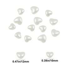 100/400pcs (6-10mm) White Faux Pearl Rose Flower Acrylic Spacer Beads - Handmade Jewelry DIY Bracelet Necklace Mobile Phone Chain Accessories Valentines - One Pack - View 8