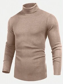 Men Sweaters - Rust Brown - View 1