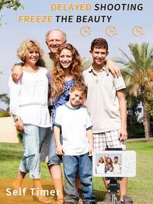 Mutrain Trượt Mở Máy ảnh ngắm và chụp kỹ thuật số có gương X10, Máy ảnh thực hành chụp ảnh 1080P, Máy ảnh trường học Y2K chống rung, Màu trắng, 32G - trắng - Xem 4