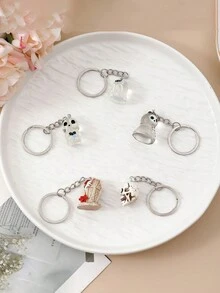 1/5 chiếc móc khóa Halloween hoạt hình Phụ kiện mặt dây chuyền móc khóa đầu lâu ma Anime Móc khóa trang phục ngày lễ - Nhiều màu - Xem 4