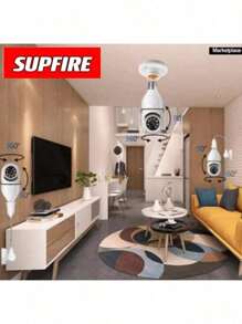 Supfire Mini IP Camera Wifi Wireless Night Vision Microphone Speaker APP Remote Access - 套件 2 件 - 查看 2
