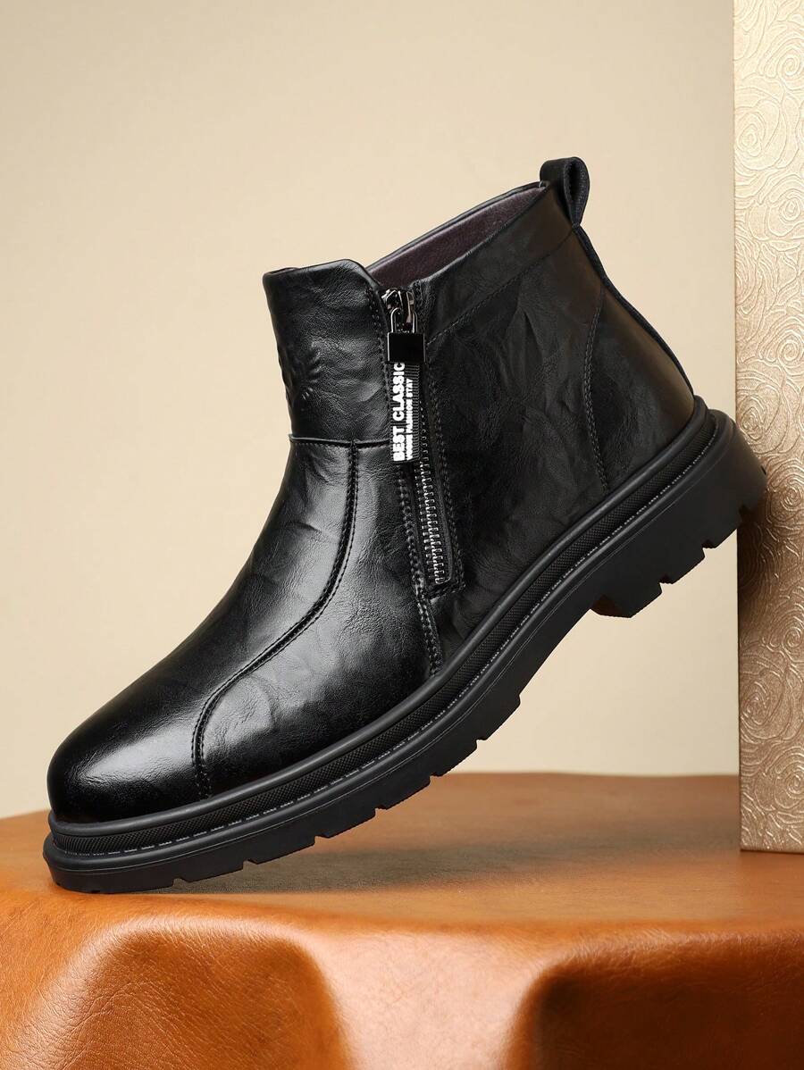 男士时尚切尔西靴，高帮高品质踝靴，一脚蹬，百搭冬季新品