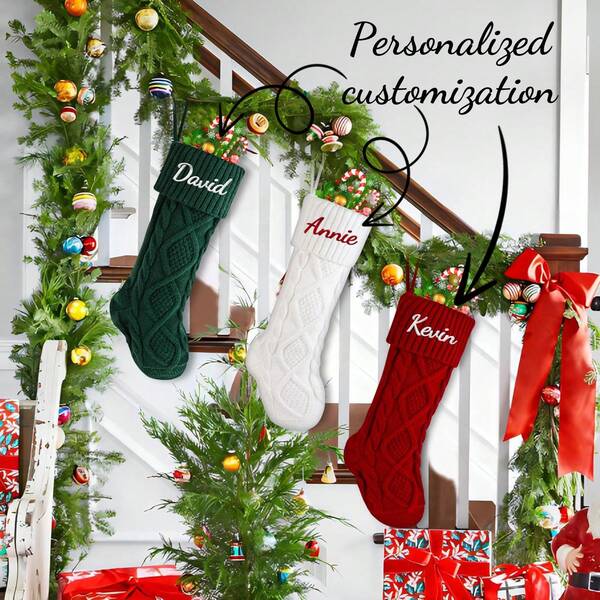 Customized Embroidered Christmas Stockings, Personalized Christmas Stockings, Name Embroidered Christmas Stockings, Customized Name Christmas Gift Stockings, Family Customized Christmas Stockings, Custom Embroidered Christmas Stockings, Handmade Customized Christmas Stockings, Exclusive Christmas Stockings, Christmas Stockings With Embroidery,Christmas