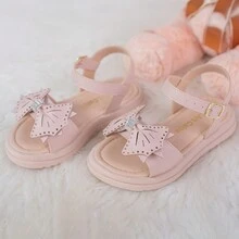 Girl's Sandal Model 080-014 Children's With Rhinestones Comfortable Feminine - Rusty Rose - View 2