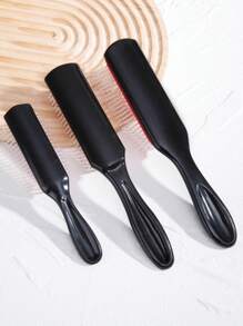 1/3件套9排尼龙梳子,可梳理打结的头发,按摩头皮,防静电,男女通用 - 顺滑梳理,梳子,梳子,梳子,尾梳,造型梳,直发卷发湿发头皮梳,女士梳子,蓬松吹干梳,适用于普通和松散发质,梳子,美发工具,适用于理发店、美容院、返校季、发型、美发、梳子、梳子套装、梳子、卷发梳、解结梳、女士梳子、理发店、美发设备 - 彩色 - 查看 8