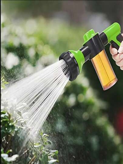 1pc Car Wash Water Gun - Foam Sprayer With Soap Reservoir And Garden Hose Nozzle, High Pressure Cleaner With Maximum Cleaning Power!