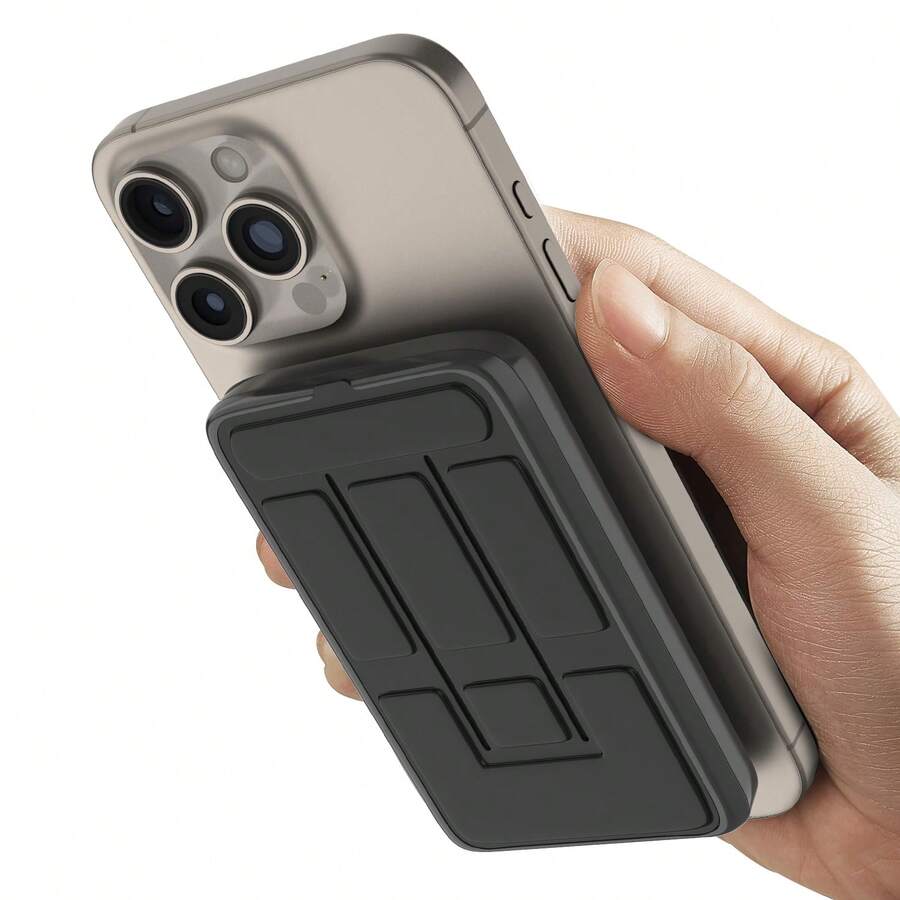 5000mah Wireless Power Bank Portable Charger, Foldable Power