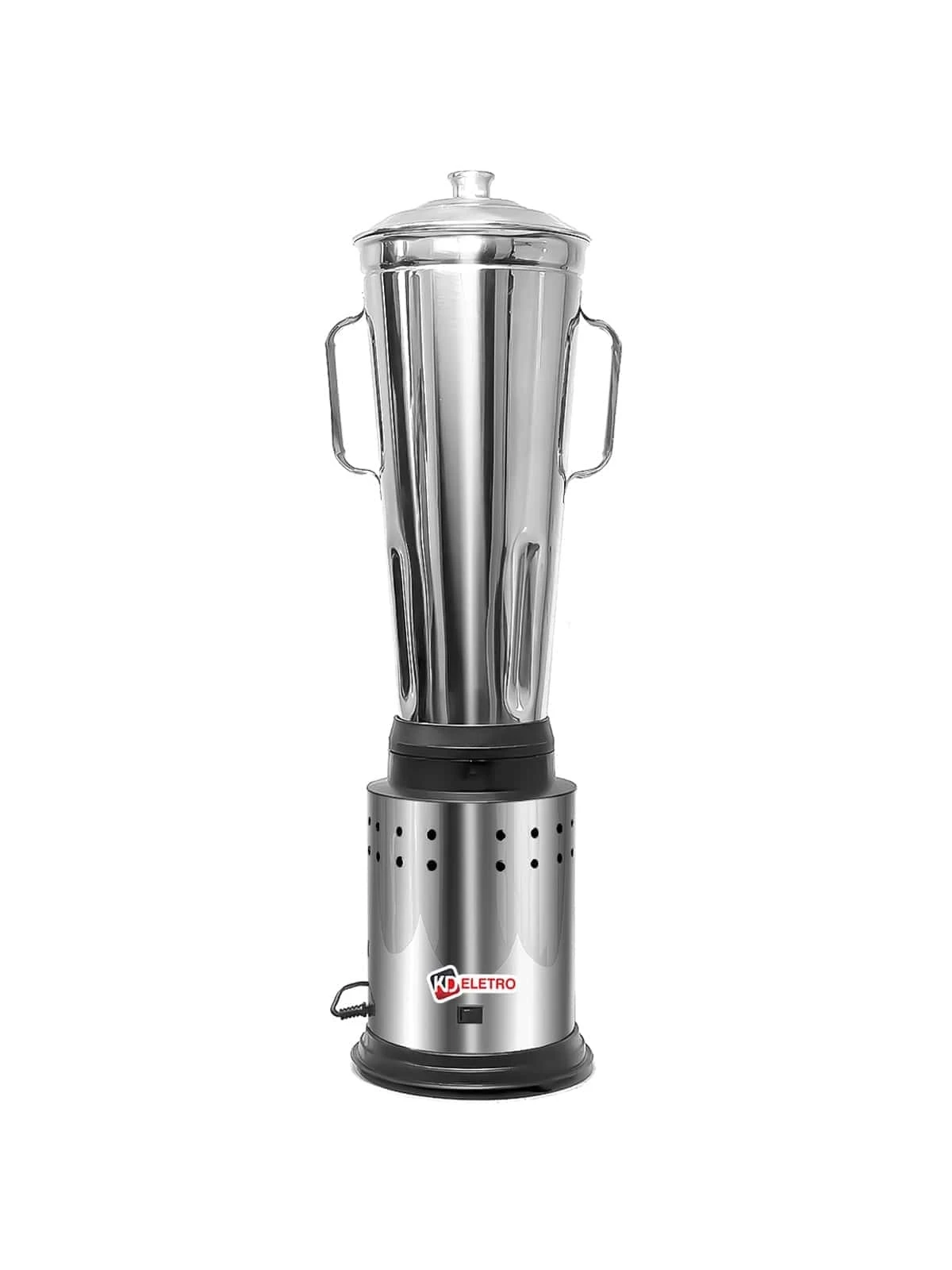 Industrial Blender Low Speed 8 Liters Black And Silver Stainless Steel
