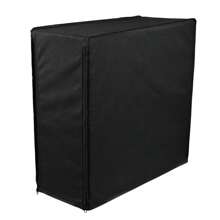 Heavy-Duty Waterproof Tower PC Dust Cover With Zipper For Desktop Computer - Black - View 3