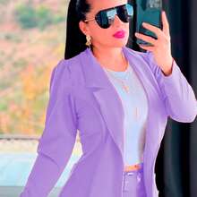 Women Two-Piece Outfits - Mauve Purple - View 2
