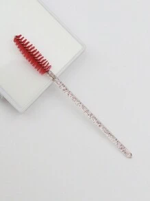 50pcs/Set Disposable Eyelash Mascara Brush Kit, Eyelash Extension Brush, Eyelash Mascara Applicator Wands - Red - View 4