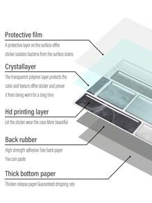 12 miếng dán tường 3D họa tiết đá cẩm thạch cho nhà bếp, gạch ốp tường vinyl dễ lắp đặt, miếng dán tường nhà bếp và phòng tắm chống dầu và chịu nhiệt, miếng dán tự dính dày cho bảng hậu trường nhà bếp phòng tắm, trang trí nhà cửa 11,7 * 30,5cm / 4,61 * 12 inch, nhãn dán, decal dán tường, decal vinyl trang trí nhà cửa, vật dụng trang trí mùa xuân làm mới ngôi nhà của bạn, nhãn dán trang trí Rama - Nhiều màu - Xem 8