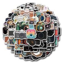 55pcs Camera Stickers Vinyl Cartoon Stickers For Water Bottles, Diaries, Laptops, Luggage, Bumpers, Cell Phones, Scrapbooks, Scooters, Helmets, Car Cartoon Stickers And Decals, Stickers Can Add A Lot Of Fun To Your Life, Perfect Gifts For Adults And Kids