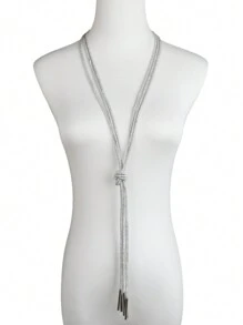 MARLIWOO 1 件新款时尚奢华设计流苏长项链，适合女士 - 彩色 - 查看 16