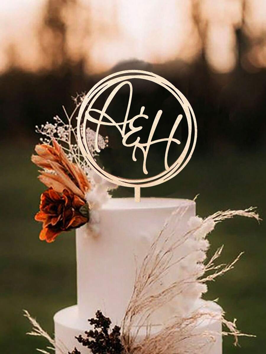 Personalized Wedding Initials Cake Topper Acrylic Cake Topper Custom Engagement Letters Anniversary Bride And Groom Cake Topper, Christmas Mother's Day Graduation,Multi-Functional,Durable,Anti-Mold,Ornamental,Reusable,Exquisite,Stylish,High-Quality,Colorful,Modern,Custom,Personalized,Unique,Ideal Gifts For Him,Ideal Gifts For Her,Boyfriend,Dad,Girlfriend,Mom,Family,Friends,Tea Room,Home,Garden,Office,For Anniversaries,For Valentine's Day,For Mother's Day,For Birthdays,For Father's Day,For Graduation,For Weddings,For Housewarming,Customized Wedding Tableware - Multicolor - View 1