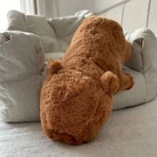 35CM 水豚毛绒玩具 - 逼真的毛绒动物，可爱的毛绒动物玩具，母亲节、朋友生日、圣诞节礼物、圣诞节风格生日礼物 - 棕色 - 查看 8