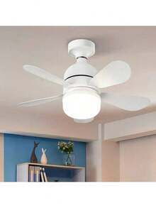 Ventilador Bocal E27 Para De Teto C Lâmpada Led Controle - Multicolorido - Visão 7