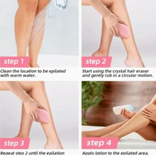 女士脱毛器无痛物理水晶脱毛器橡皮擦玻璃脱毛器易清洁脱毛工具脱毛脱毛、面部脱毛、毛发修剪器、理发用品、理发、包、组织器、存储、发饰