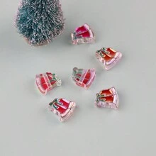 5 cái/gói hạt Acrylic hỗn hợp ngẫu nhiên theo chủ đề Giáng sinh DIY làm đồ trang sức dây đeo điện thoại - Nhiều màu - Xem 8