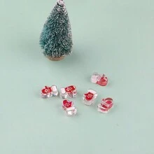 5 cái/gói hạt Acrylic hỗn hợp ngẫu nhiên theo chủ đề Giáng sinh DIY làm đồ trang sức dây đeo điện thoại - Nhiều màu - Xem 7