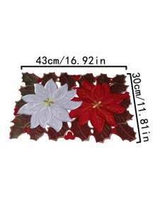 1 pieza Mantilla bordada con diseño hueco para decoración de mesa de cocina y comedor del hogar, aislante del calor, anticorrosión y antiarañazos para regalo de fiesta de boda, cumpleaños o navidad - Multicolor - Ver 10