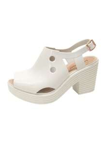 Women's Sandal Boot High Monocolor Fashion Elegant Comfortable Miss Miss Ref 10257 - Rượu sâm banh - Xem 1