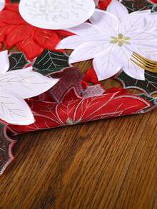 1 pieza Mantilla bordada con diseño hueco para decoración de mesa de cocina y comedor del hogar, aislante del calor, anticorrosión y antiarañazos para regalo de fiesta de boda, cumpleaños o navidad - Multicolor - Ver 7