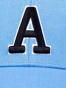 Men Letter A Embroidered Baseball Cap Outdoor Adjustable Sunscreen Leisure Hat Spring Autumn Travel Tourism Beach Vacation