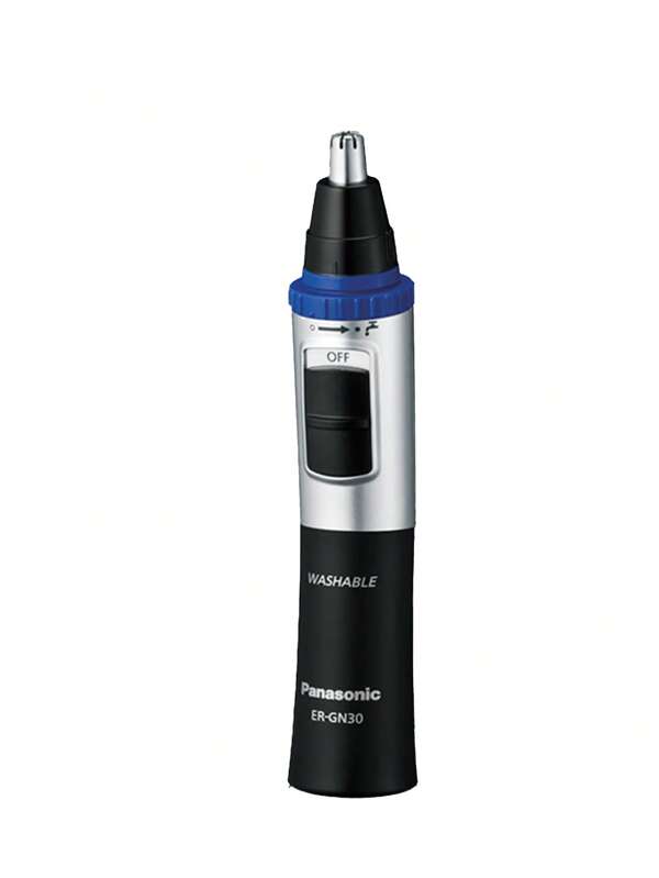 Panasonic Recortadora eléctrica de pelo nasal, recortadora especial de pelo nasal para hombres, pequeña y portátil, regalo para el cumpleaños o para las vacaciones del novio, modelo GN30-K405 en color negro.