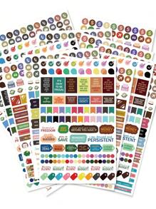 15 个预算计划贴纸包 - 3 种不同的独特预算计划贴纸，适用于您的月度、每周和每日计划、预算计划、日历或日记、预算贴纸包，适用于您的日历计划手册剪纸薄预算手册 - 彩色 - 查看 4