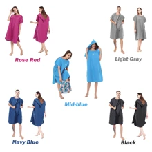 MUTAO Unisex Microfiber Quick Dry Beach Poncho With Storage Case, Portable Bathrobe For Bathroom, Surfing, Swimming, Beach Changing Cape, One Size Fits All,Women Valentine Gift Birthday Boyfriend Girlfriend Summer Wedding