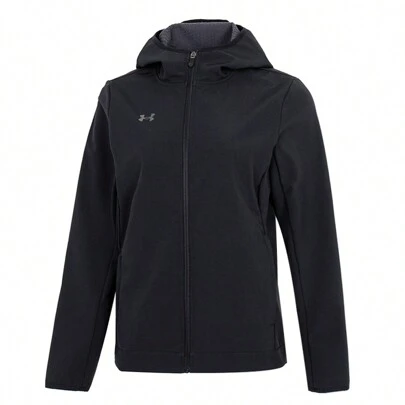 Under Armour מעיל קפוצ'ון ארוג לנשים, טופ/בגדי חוץ ספורטיביים נושם / ממליץ להזמין מידה אחת גדולה יותר 22600402-001