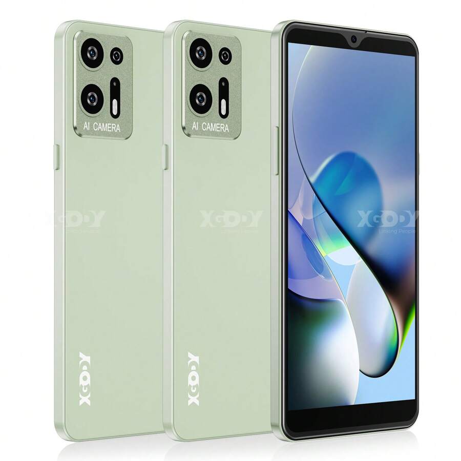 XGODY New 6.0 Inch Unlocked Smartphone 2+16GB Android Mobile Smart Phone Dual SIM 4 Core - Green - View 1