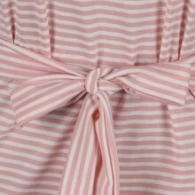 Women's Short Sleeve Striped Tunic Dress - 粉色 - 查看 7