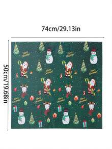3pcs/Set Christmas Gift Wrapping Paper, Thick Coated Paper, In Stock, Wholesale, Christmas Tree & Reindeer Design,Christmas - Multicolor - View 2