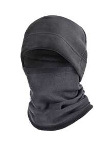 1 chiếc mũ len mùa đông cho nam, mũ đi xe đạp ngoài trời, mặt nạ giữ ấm cổ đa chức năng, mũ trượt tuyết chống gió, mũ thể thao bằng lông cừu - Nhiều màu - Xem 5