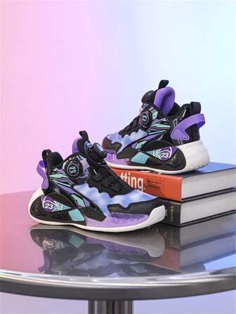 Nuevos tenis de moda, zapatos de baloncesto de estilo coreano para mujer, zapatos casuales con cordones y botón giratorio