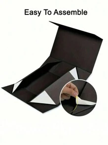 1 件黑色/白色/粉色磁性礼品盒，适用于伴娘礼物婚礼圣诞礼物包装和收纳包装盒婚礼装饰圣诞节和新年礼物派对用品、万圣节、万圣节装饰 - 彩色 - 查看 7