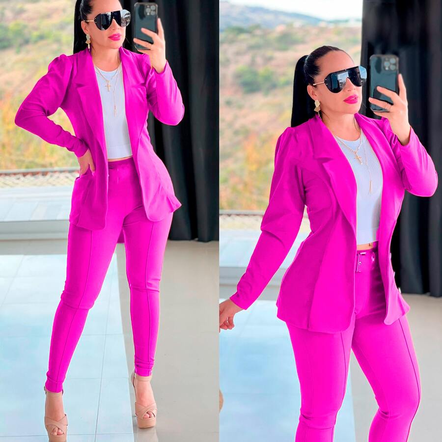 Youth Formal Set Jacket Pants - Pink - View 1