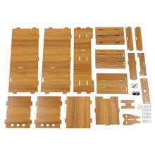 Computer Monitor Stand, Computer Rack With Drawers, Monitor Stand - Ginger - View 11