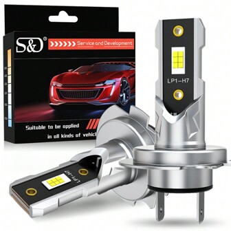 S&D H7 LED Headlight Kit Mini Bulb CSP 3570 For Car Headlamp Auto Fog Lamps Canbus Turbo Automobile Led 12V 6000K