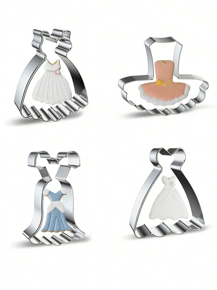 1pc Ballet/Princess Skirt Cookie Cutter, DIY Baking Cake Bread Mold - Cookie Cutters - View 1