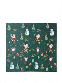 3pcs/Set Christmas Gift Wrapping Paper, Thick Coated Paper, In Stock, Wholesale, Christmas Tree & Reindeer Design,Christmas - Multicolor - View 11